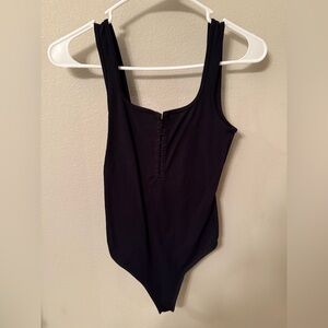 Abercrombie & Fitch Black Ribbed Top
